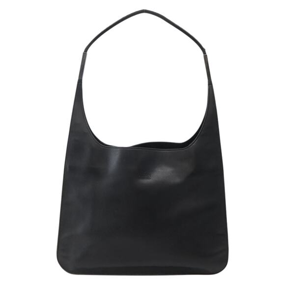 GUCCI Shoulder Bag Leather Black Silver 001 001 - Picture 2 of 13